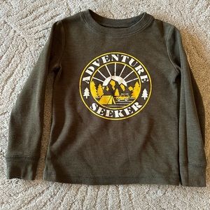 Kids Dark Green Flannel 4T